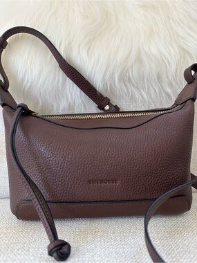 Brand New Never Used The Horse Mini Lou Bag in rich Ebony and Black Trim